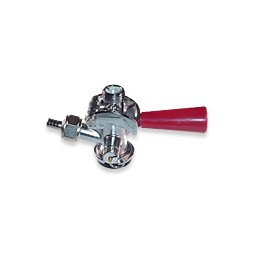 Coupler, Sankey "D" red handle, brass body and probe