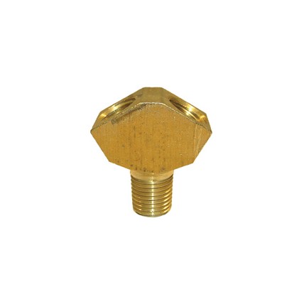 Forged brass Y fitting, (2) 1/4 FPT x 1/4 MPT
