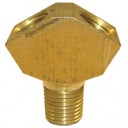 Forged brass Y fitting, (2) 1/4 FPT x 1/4 MPT