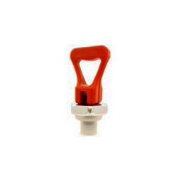 Faucet upper assembly - red handle with seat cup