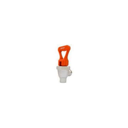 Mini orange DECAFF handle, coffee faucet, chrome body and bonnet