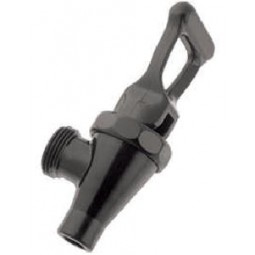 Black plastic faucet, blank handle