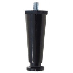 Black plastic leg: 4 inches adjustable to 5 inches, 3/8"-16 stud