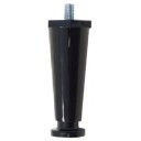 Black plastic leg: 4 inches adjustable to 5 inches, 3/8"-16 stud