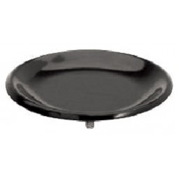 Black warmer plate