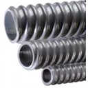 Tigerflex non-insulated corrugated gray PVC drain tubing 3/4"ID x 1-1/16"OD x 100'