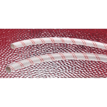 Bev-Seal PET Ultra red line braided barrier tubing 1/4"ID x 7/16"OD 500'