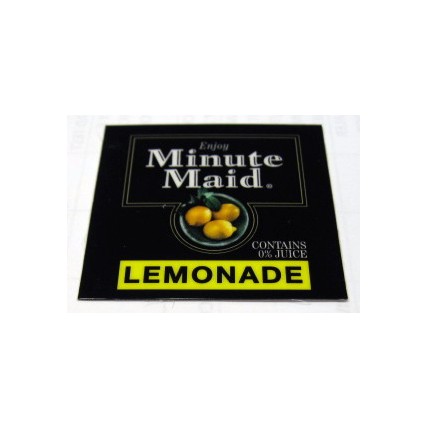 FS valve label, Minute Maid Lemonade 2x2