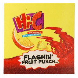 FS valve label, Hi-C Fruit Punch 2x2