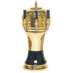 Zeus tower gold/white 3 faucet glycol cooled (faucets and handles sold separately)