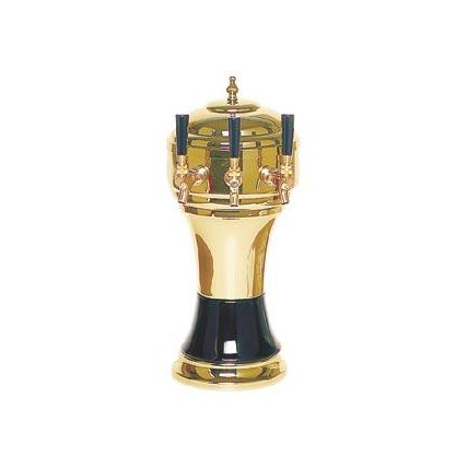 Zeus tower gold/white 4 faucet glycol cooled (faucets and handles sold separately)