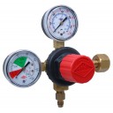 Primary soda regulator, 1P1P, CGA320 inlet, 1/4" flare outlet w/check, 160 lb and 2000 lb gauges
