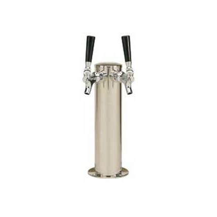 3" Cylinder tower 3 faucet SS air cooled