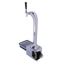 Mongoose tower chrome 1 US faucet with chrome clamp-on bracket & drip tray