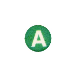 Button cap A white lettering green cap