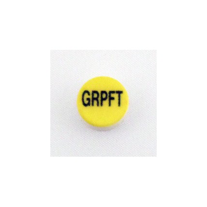 Button cap GRPFT black lettering yellow cap