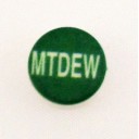 Button cap MTDEW white lettering green cap
