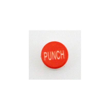Button cap PUNCH white lettering red cap
