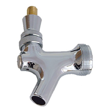 Chrome plated faucet with stainless steel lever