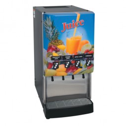 JDF4S PC LD, 4 valve juice dispenser, portion control, lit display