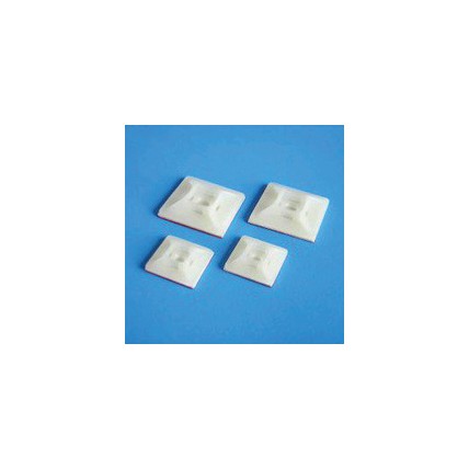 Cable tie mounts, 1.1" natural, 100/bag