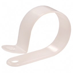 Cable clamp, 1/2" natural, 100/bag