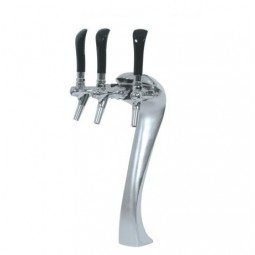 Sexy ice tower 3 faucet chrome glycol cooled (faucets and handles sold separately)