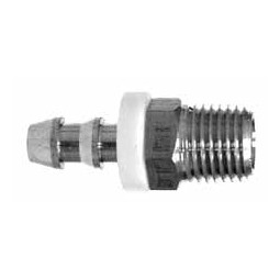 Male adapter, 1/4 barb x 1/4 MPT
