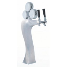 Panther ice tower 3 faucet chrome  LED medallions (faucets and handles sold separately)