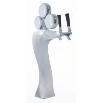 Panther ice tower 3 faucet chrome, LED medallions