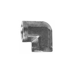 90° forged female elbow, (2) 1/2 FPT