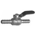 3/8 barb x barb lead free brass rigid mini ball valve