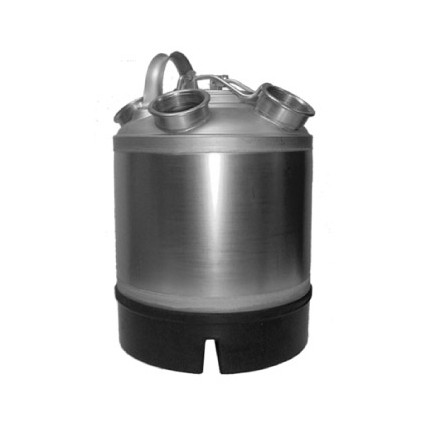 2.4 gal SS cleaning can with 4-”D”  valves