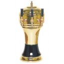 Zeus tower gold/white 3 faucet air cooled