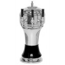 Zeus tower chrome/white 4 faucet air cooled