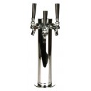 3" Column tower, 1 faucet, polished SS, SS tubing, air cooled