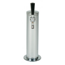 4" Column tower 4 faucet brushed SS vinyl tubing air cooled (faucet and handle sold separately)