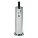 4" Column tower 3 faucet brushed SS, vinyl tubing, air cooled