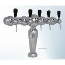Monaco tower 4 faucet chrome air cooled (faucets and handles sold separately)