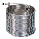 50' right stainless steel coil, 304SS, 9" coil diameter