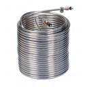 120' left stainless steel coil (100' x 3/8" OD + 20' x 1/4" OD), 9" coil dia.