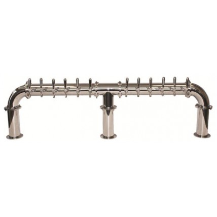 Lions Gate column 12 faucet polished SS (faucets and handles sold separately)