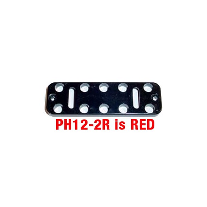Button plate, 12, red