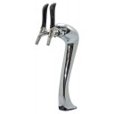 Sexy chrome tower glycol cooled 2 faucets ETLS approved (faucets and handles sold separately)