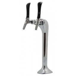 Mongoose chrome tower air cooled, 2 faucet, 304SS Euro Quix Tap