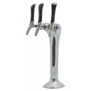 Mongoose chrome tower air cooled, 3 faucet, 304SS Euro Quix Tap
