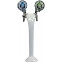 Mongoose white air cooled 1 faucet medallion holder (faucet and handle sold separately)