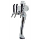 Lit medallion Sexy chrome tower air cooled 3 faucets ETLS approved (faucets and handles sold separately)