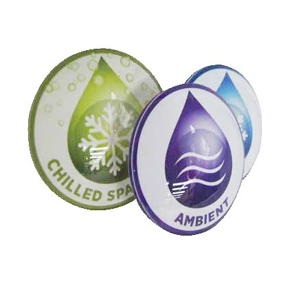 Medallion 82 mm "CHILLED SPARKLING" water
