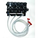 Flojet 3 pump system CC adapters 3/8" SS barb straight
